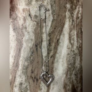 Silver Heart Pendant Brighton Necklace